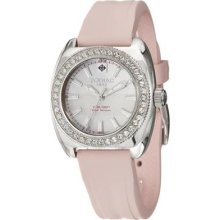 Zodiac Women's 'racer' Stainless Steel And Pink Ru