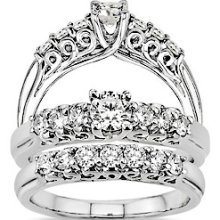 1 Carat Dazzling Complete Wedding Set