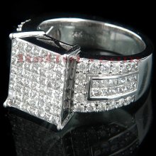 14k Gold Womens Diamond Engagement Ring 2.95ct