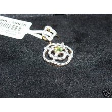 18kt Russian Demantoid Garnet Yellow Gold Pendant Wow Rare