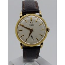 1947 Omega Automatic Bumper Cal.28.10 Ra 18k Solid Gold Gents Wristwatch