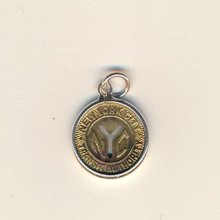 1965 Nyc Subway Token Beautiful & Unique In Sterling Silver.925 Pendant/necklace