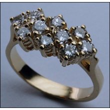 1ct Diamond Cluster Ring
