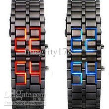 200pcs/lot Led Metal Watch,lava Watch Fashion Led Watch,watche,digit