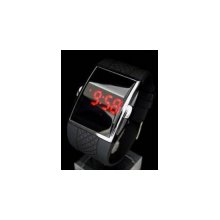 2010 newest led luxury date digital watches mens sports red light retr