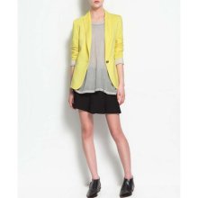 2012 Fashion Womens Tunic Foldable Long Sleeve Blazer Jacket M L Size Winter
