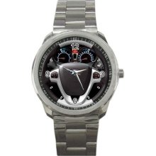 2012 Ford Fiesta Styling Packages Oxford White Steering Wheel Sport Metal Watch - Stainless Steel