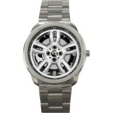 2012 Mini Cooper 2 door coupe wheel cap Sport Metal Watch - Stainless Steel