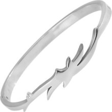 316l Stainless Steel Fire Flames Tribal Tattoo Designe 8mm Wide Bracelet Bangle