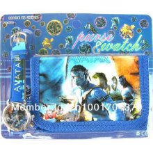 50pcs/lot By Ems Shipping Avatar Cartoon Wallet Watches Children Stu