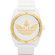 adidas Originals 'Santiago' Metallic Accent Watch, 42mm