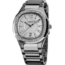 Akribos XXIV Watches Women's White Dial Stainless Steel SS/White Dial