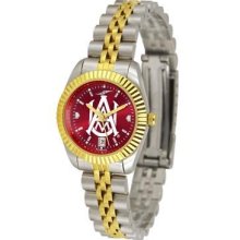 Alabama A & M Ladies Gold Dress Watch