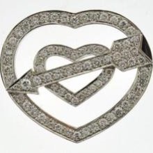 Amazing 1.35 Carat Diamond Heart And Arrow Pendant In 14 Kt White Gold