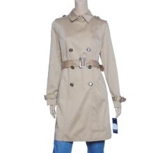 Anne Klein Novelty Belted Trench Coat Sz S $199