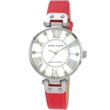 Anne Klein Watch, Womens Pink Leather Strap 35mm Ak-1269MPPK