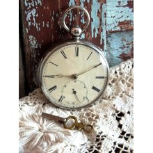 Antique Fuse Silver Pocket Watch by avintageobsession on etsy...20% Discount