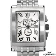 Aquaswiss Tanc Chronograph Swiss Movement Men's Watch Silver/silver