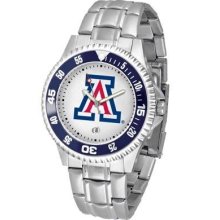 Arizona Wildcats UA NCAA Mens Steel Bandwrist Watch ...