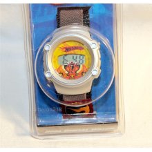 Armitron Mattel Hot Wheels Digital Watch With Fabric Velcro Strap 7100-016SWMT