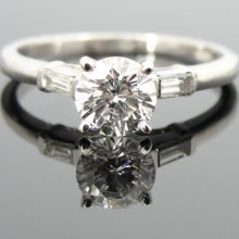 Art Deco Solitaire Engagement Ring with Beautiful Diamond RGDI553D