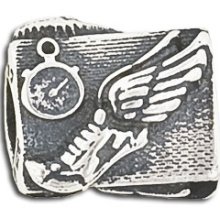 Authentic Zable Running Shoes W Stop Watch Bz-2046 Sterling Silver European Bead