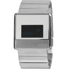 Axcent Mens Unit Stainless Watch - Silver Bracelet - Black Dial - AXTX91003-302