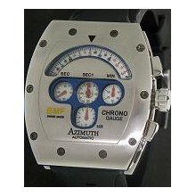 Azimuth Mecha wrist watches: Chrono Gauge Mecha-1 Bmf White cgm-1-w