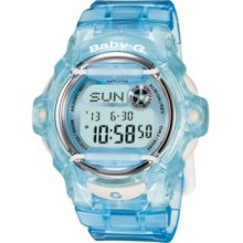 Baby-g Watch, Womens Blue Resin Strap BG169R-2