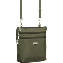 Baggallini Zipper Bagg Dark Olive/Spice