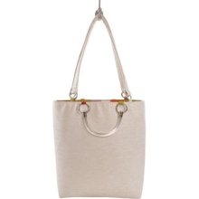 Baxter Designs Small Boa Tote Cream - Baxter Designs Fabric Handbags