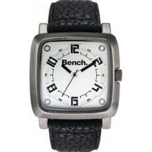 BC0400WHBK Bench Mens Black Leather Watch