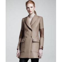 Belstaff Andover Leather-Panel Coat