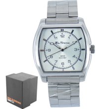 Ben Sherman Mens Ladies Silver Dial Metal Strap Bracelet Watch Bs036