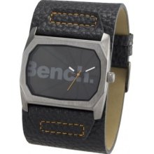 Bench Mens Watch Bc0243bkbk With Black Dial And Black Cuff Strap