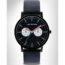 Big and Tall Ted Baker Black Leather Watch