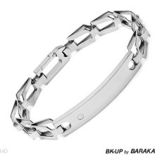 Bk-up By Baraka Made In Italy Gentlements Stainless Steel Bracelet