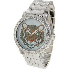 Bling Jewelry Stainless Steel Back Mens Tiger Blood Bling Watches