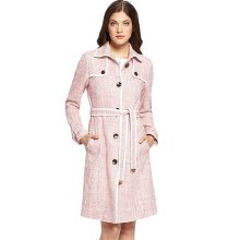 BOSS by Hugo Boss - 'Ceecile' | Stretch-Cotton Tweed Trench Coat