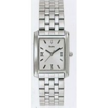 Bulova Classic Collection Ladies` Stainless Steel Square Dial Watch