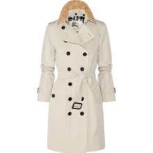 Burberry London - Embellished mid-length cotton-twill trench coat