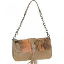 Buxton FDL11022.TN Jasmine Collection Leather Shoulder Bag - Tan