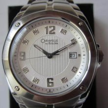 Caravelle By Bulova Men's Watch Quartz Diamond All Stainless S Original Japan