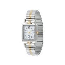 Carriage Women's C2A971 Two-Tone Rectangular Case Two-Tone Stainless Steel Expan