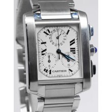 Cartier Tank Francaise Chronoflex W51001Q3