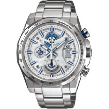 Casio Edifice Efr523d-7a Silver Stainless Steel Chrono With Warranty