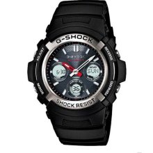 Casio G-shock Awg-m100-1ajf Multiband Black Tough Solar