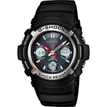 Casio G-shock Awg-m100-1ajf Solar Radio Multiband 6 Degital & Analog Watch