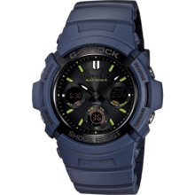 Casio G-shock Awg-m100nv-2ajf Navy Blue Moultiband 6