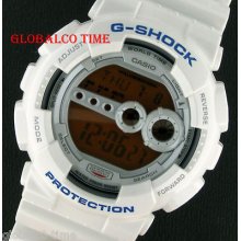 Casio G-shock Glance Sport Men Watch White Digital 200m Resin Watch Gd-100sc